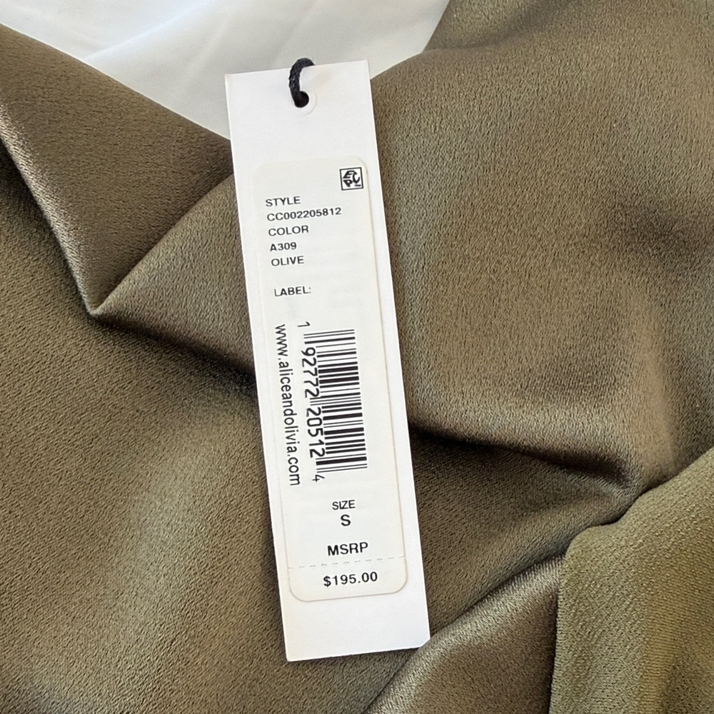 Alice + Olivia Olive Green Camisole - Picture 6 of 6